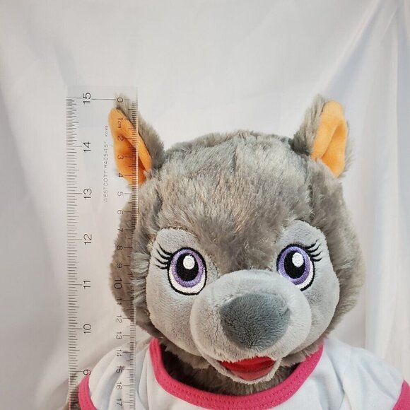 Great Wolf Lodge Build A Bear Violet the Gray Wolf Plush Doll Stuffed BABW 15" - Picture 5 of 8